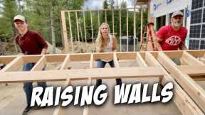 Framing Walls for our Off Grid House - Real Off-Grid Living