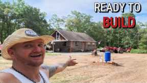 WELL/SOLAR HOUSE BUILD READY| abandoned cabin | cabin build | tractor work | homesteading | building