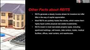 REIT (Real Estate Investment Trust) TL Huddle 102522