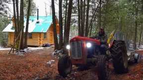 Incoming Snowstorm! + DIY 4ft Planer (Router Sled) / Ep101 / Outsider Cabin Build