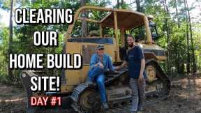 Clearing Out A Home Build Site On Our RAW Arkansas Forest Land