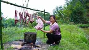 Smoked Deer Making Process & Perennial Preservation - New House Construction Project, Part 7