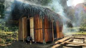 Wooden House Construction | Make a Roof & Wall | Complete Cabin House