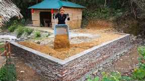 Leveling the land to build a house, transporting wood to the farm to prepare to build a new house