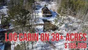 Log Cabin on 38± Acres | Maine Real Estate