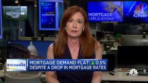 Demand for mortgages stays flat despite a decline in rates