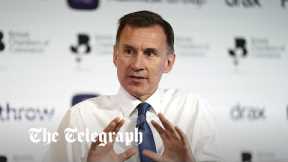 Jeremy Hunt announces protection for struggling mortgage borrowers as interest rates rise
