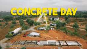 BUILDING MASSIVE CONCRETE HOUSE (2 people, 2 trucks, 1 pump)