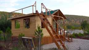 Building a Complete Wooden House - Off Grid Log Cabin