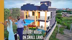 HE BUILT A LUXURY 5 BEDROOM HOUSE ON LAND THE SIZE OF A ROAD