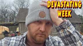 THIS IS TOUGH |tiny house, homesteading, off-grid, cabin build DIY HOW TO sawmill tractor tiny cabin