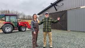 FINALLY Got THAT DONE!!! Building Our OFF GRID Barn in the WOODS