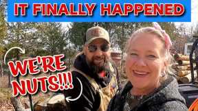 WHAT DID WE DO? tiny house, homesteading, cabin build, DIY HOW TO sawmill tractor tiny cabin