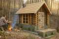 Built a real log house all by myself