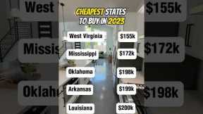5 Cheapest States To Buy a House