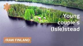 Couple builds fulfilling life & homestead on abandoned Nordic island
