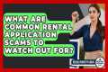 What Are Common Rental Application