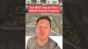 The BEST way to find GREAT Rental Properties to Buy