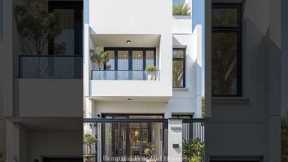 Modern White Townhouse: Simple and Elegant