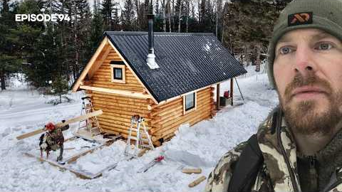 Bathroom Addition, Bird Feeder, Outhouse Completed |EP94| Log Cabin Build on Off-Grid Homestead