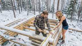 A Couple Built a Wooden Cabin by Themselves in 2.5 Years Using Only Basic Tools: @NickandMaela‬