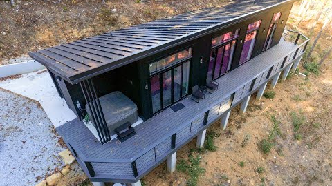 Construction start to finish of a modern ICF mountain cabin.