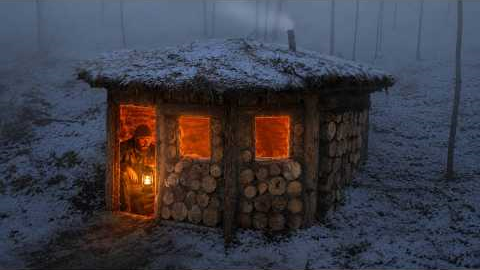 I Build My DREAM Log Cabin From Scratch In The Wilderness! Bushcraft Shelter