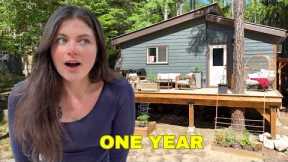 One Year Start to Finish Remote Cabin Build