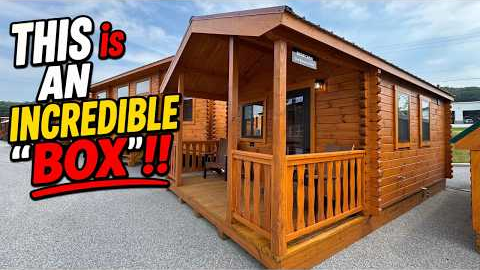 Incredible BOX? Check out THIS Amazing Tiny House Tour! Beautiful AMISH Built Tiny Home Cabin Studio
