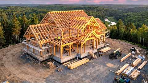 From Barren Land to a Luxury Wooden Villa | Complete Build in 280 Days By @kbuild