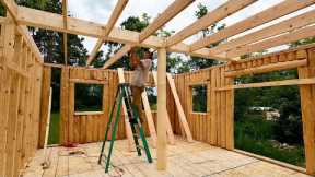 Building A Log Cabin To Raise My Family In | Loft Beam And Floor Joists