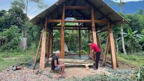 The First Wooden Planks for the Walls, Rush to Finish the House Due to a Father's Declining Health